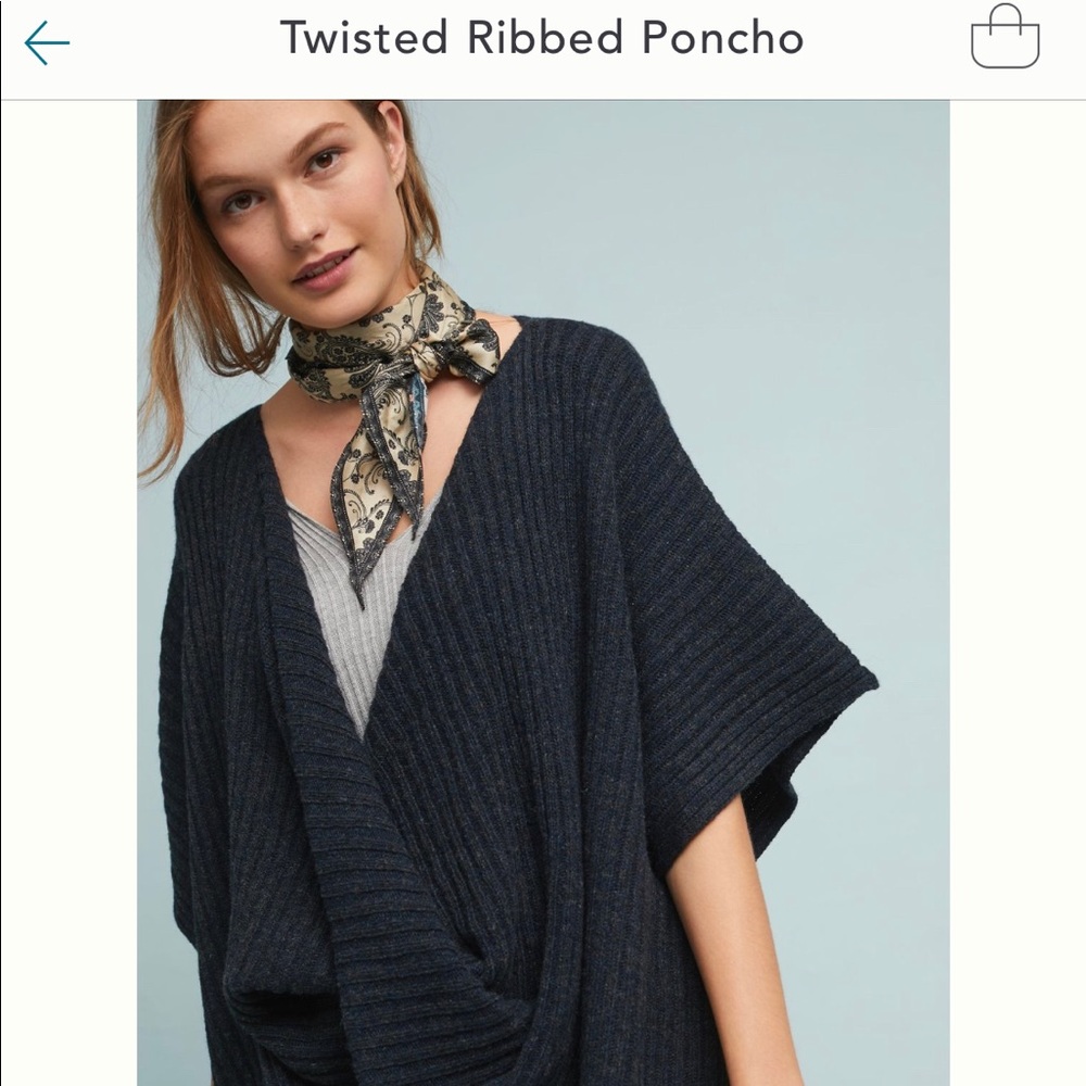 Anthropologie twisted front sweater.